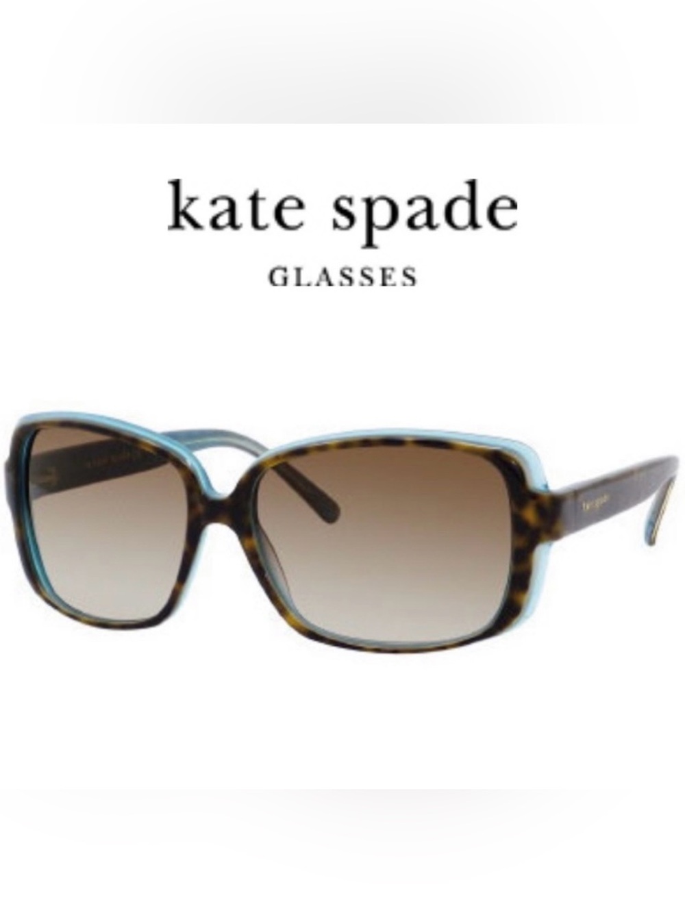 Kate Spade Blue/Brown Darlene/S JXQ Y6 Tortoise Sunglasses